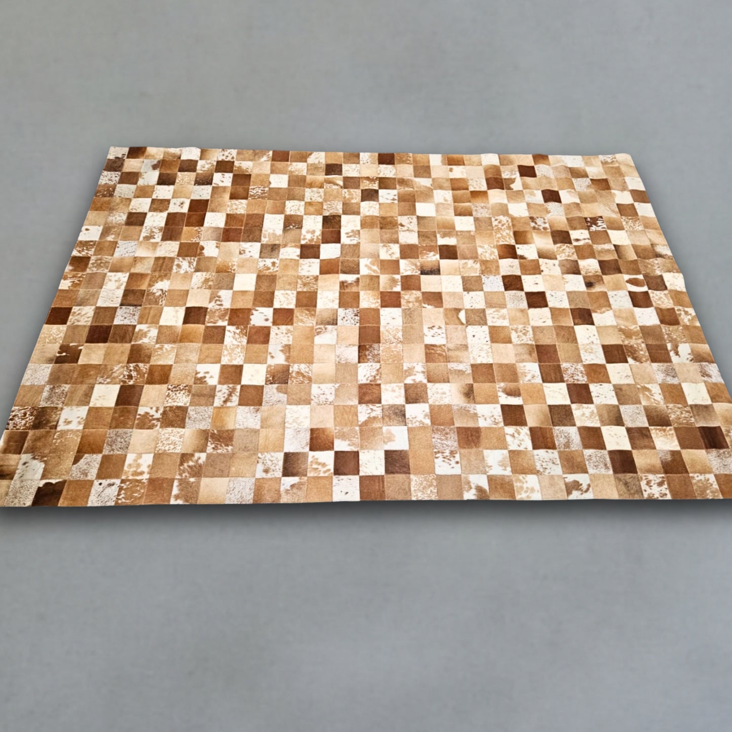 Custom Nguni Rug - Golden Mosaic (1.5mX2m)
