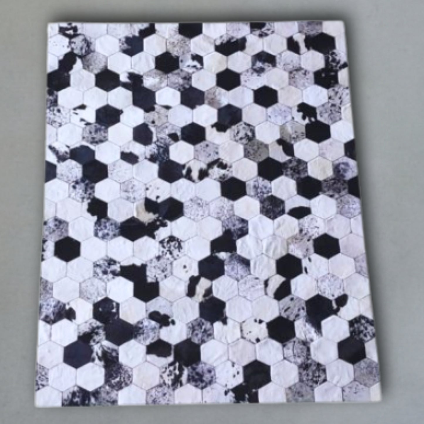 Custom Nguni Rug - Monochrome Hex (1.5mX2m)