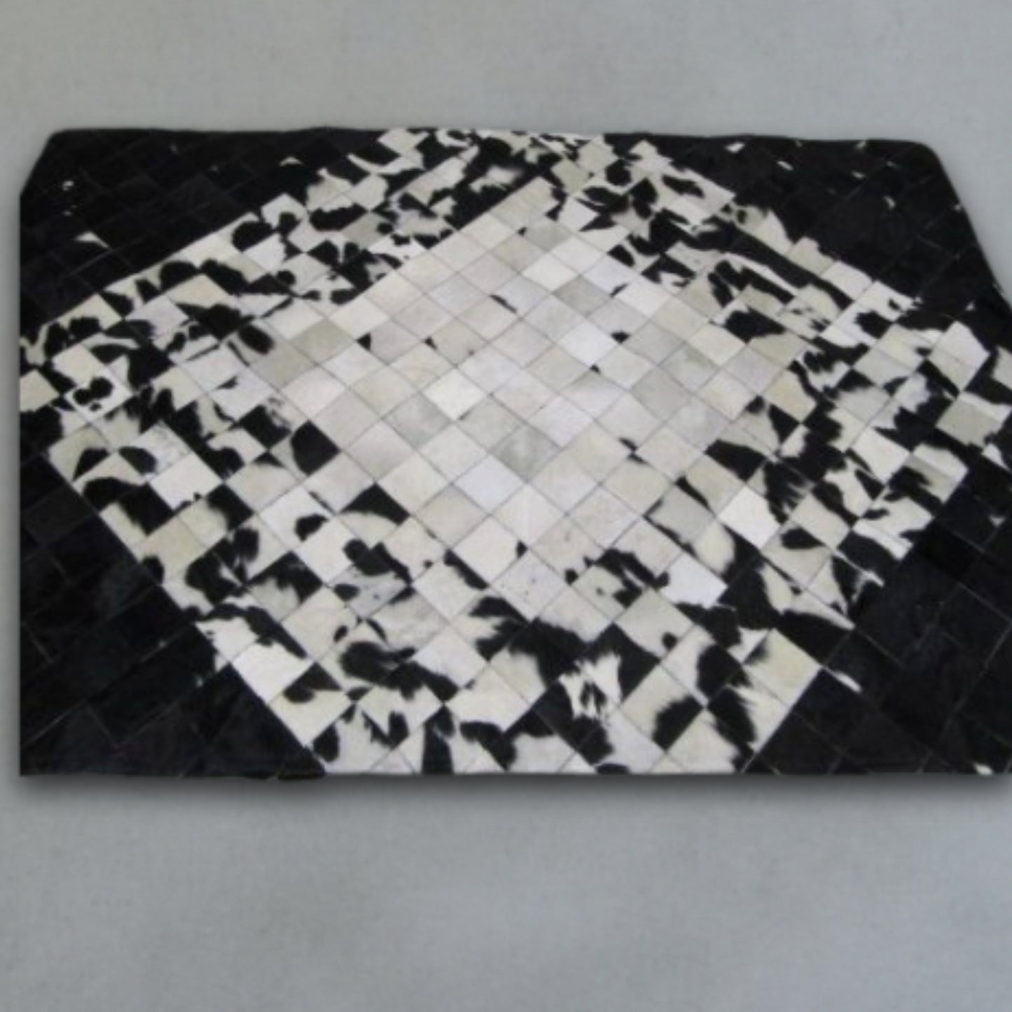 Custom Nguni Rug - Diamond Noir (1.5mX2m)