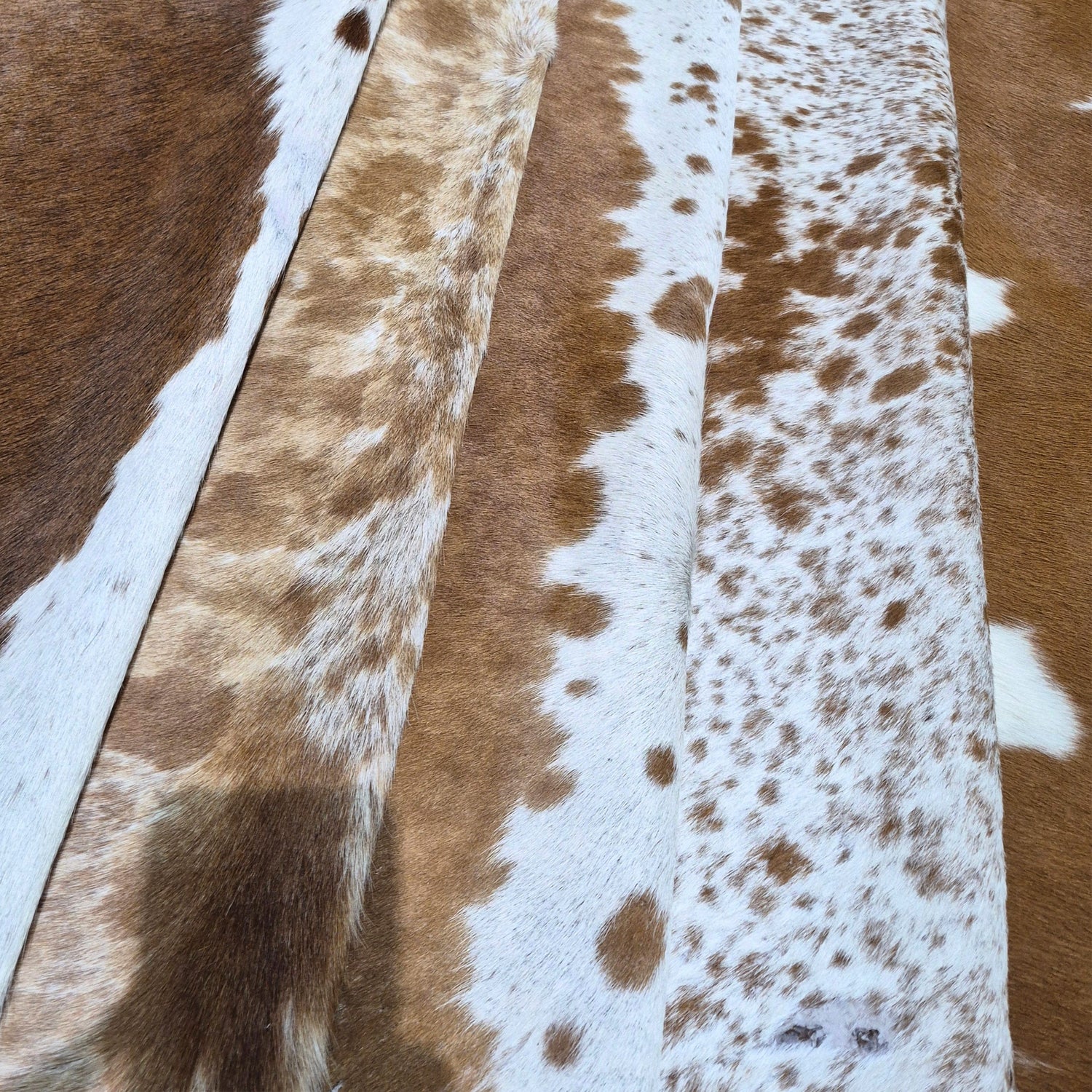 Brown & White Nguni Hides