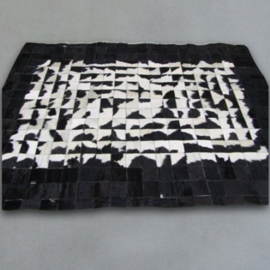 Custom Nguni Rug - Geometric Noir (1.5mX2m)