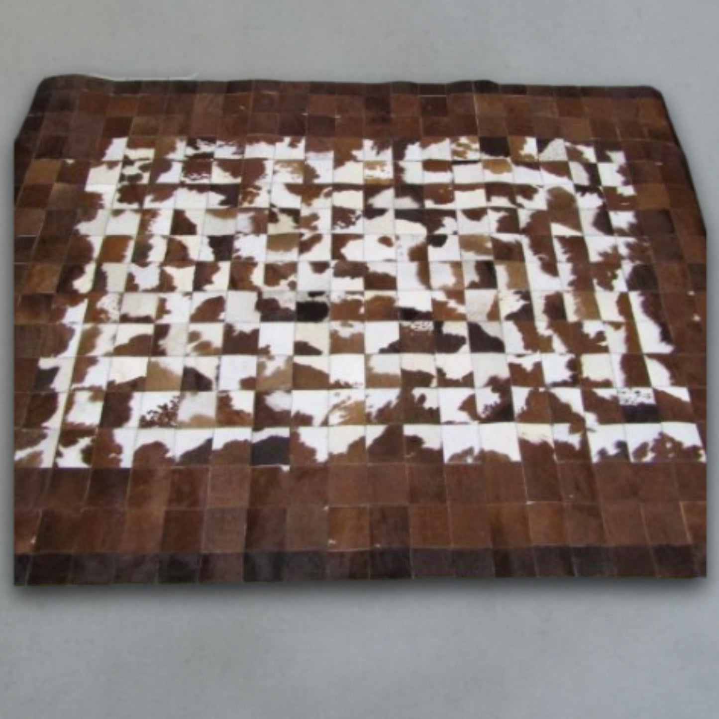 Custom Nguni Rug - Chestnut Maze (1.5mX2m)