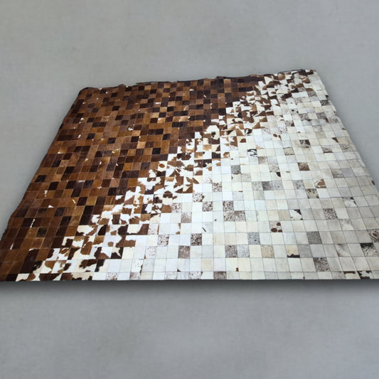 Custom Nguni Rug - Chestnut Divide(1.5mX2m)