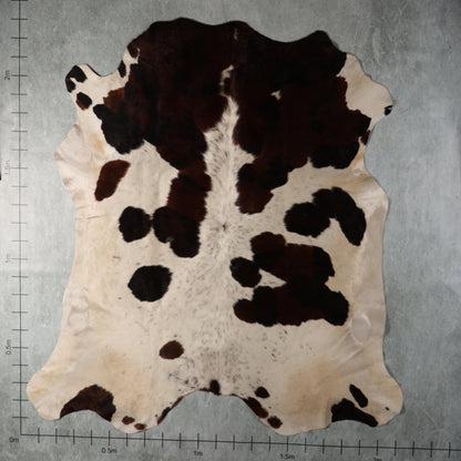 Premium Nguni Hide - Dark Brown & White | AAG5363 | 2.1m x 2.3m