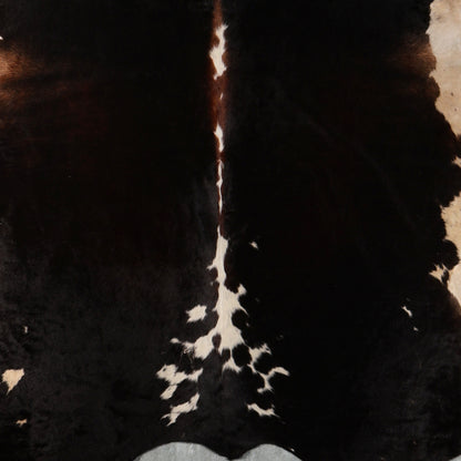 Premium Nguni Cowhide - Tri Colour Dark Brown, Black & Cream | AAG5409 | 2.2m x 2.4m