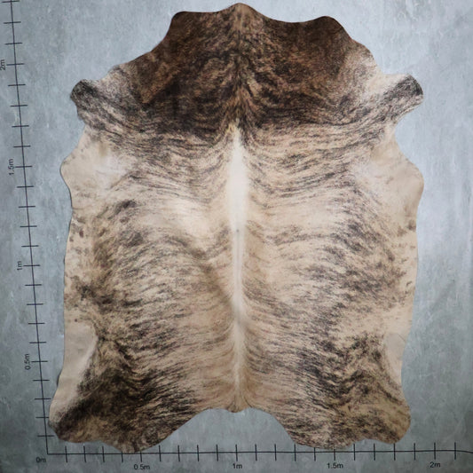Premium Nguni Hide - Brindle Cream Brown | AAS8211 | 1.9m X 2.2m