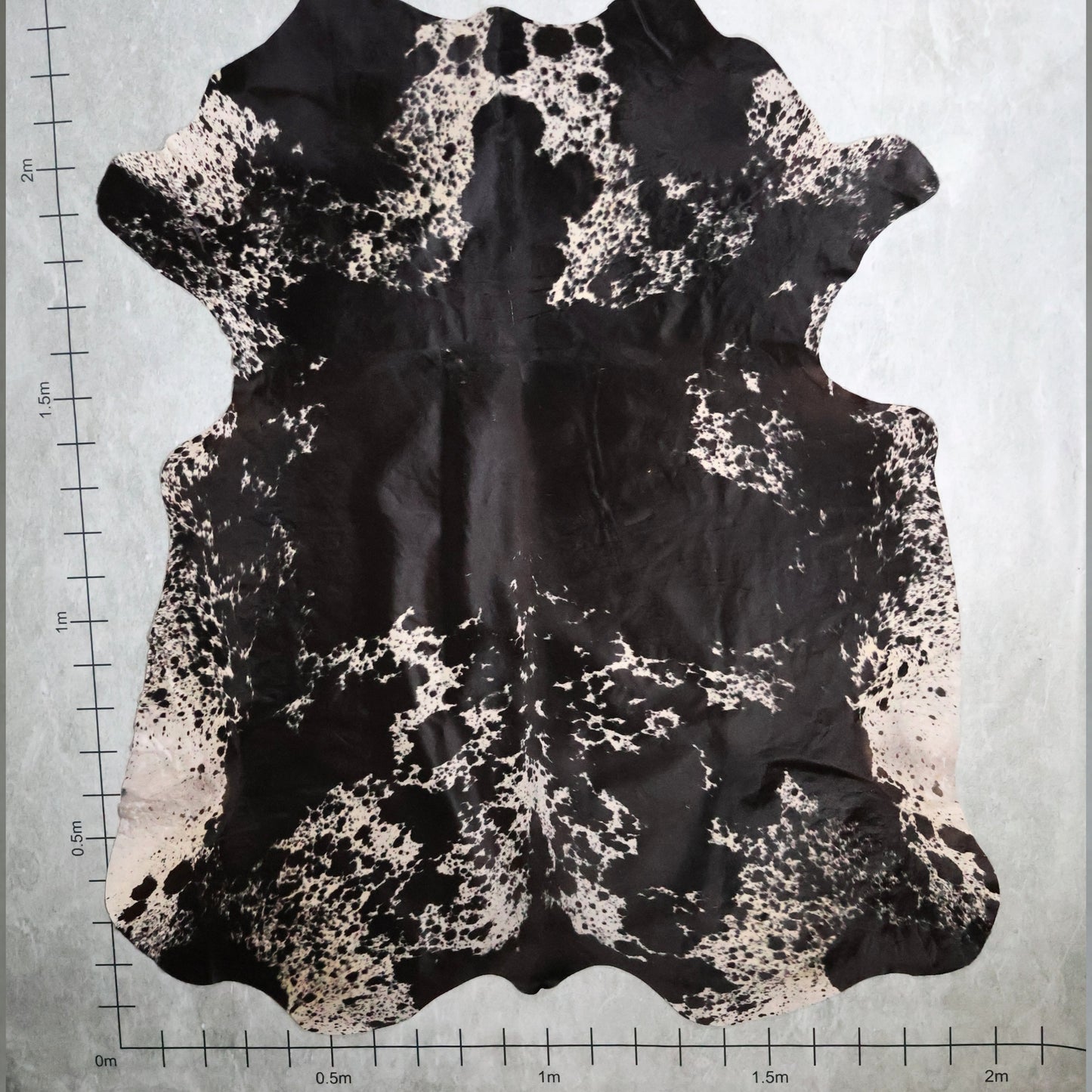 Premium Nguni Hide - Black & White | AAS8237 | 2.0m x 2.3m