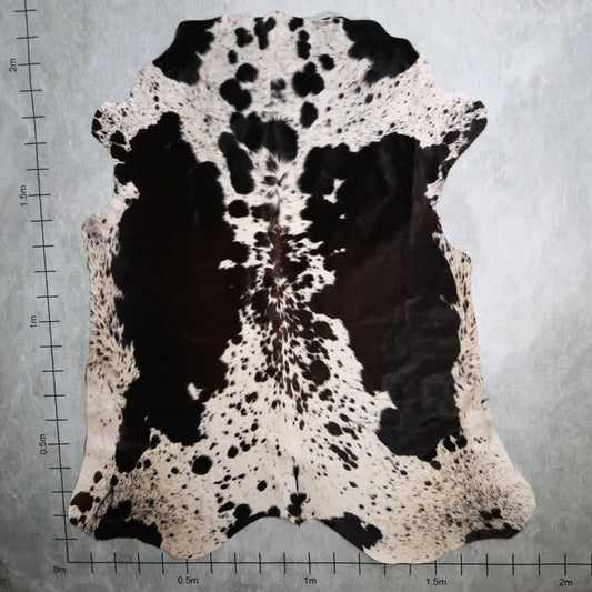 Premium Nguni Hide - Dark Brown & White | AAS8240 | 1.9m x 2.1m