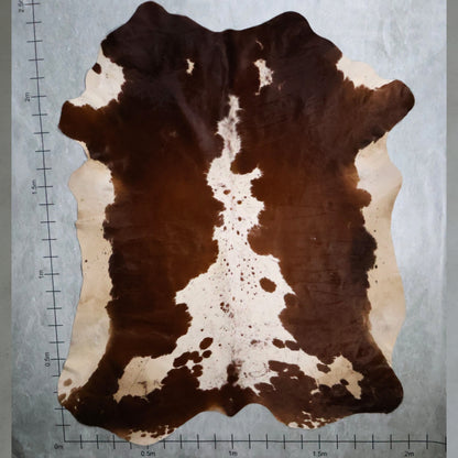 Premium Nguni Hide - Chestnut Brown & White | AAS8249 | 2.0m x 2.4m