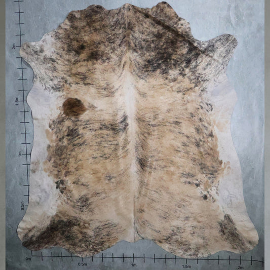 Premium Nguni Hide - Brindle Soft Cream & Light Tan | AAS8255 | 2.1m x 2.3m