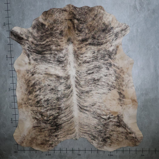 Premium Nguni Hide - Brindle Beige & White/Cream | AAS8273 | 2.0m x 2.2m