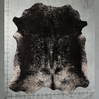 Premium Nguni Hide - Black & White Speckled | AAS8300 | 2.0m x 2.2m