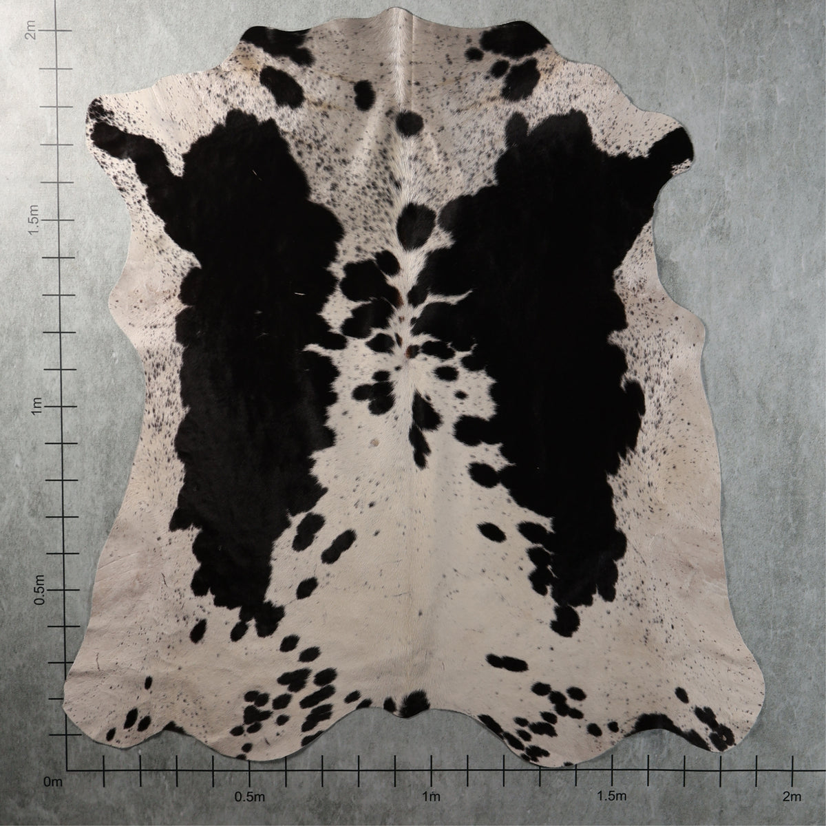 Premium Nguni Cowhide - Black & White Speckled | AAS8348 | 1.9m x 2.0m
