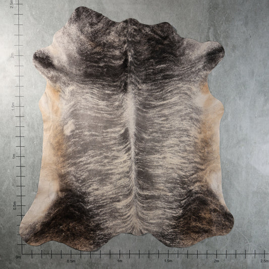 Premium Nguni Cowhide - Grey & Black Brindle | AAS8362 | 2.2m x 2.5m