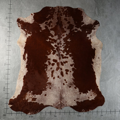 Premium Nguni Cowhide - Chestnut Brown & Cream Speckled | AAS8371 | 2.1m x 2.2m