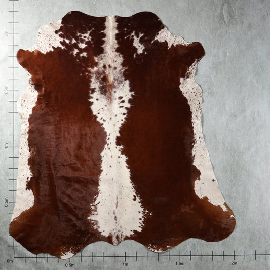 Premium Nguni Cowhide - Reddish Brown & White | AAS8375 | 2.0m x 2.2m