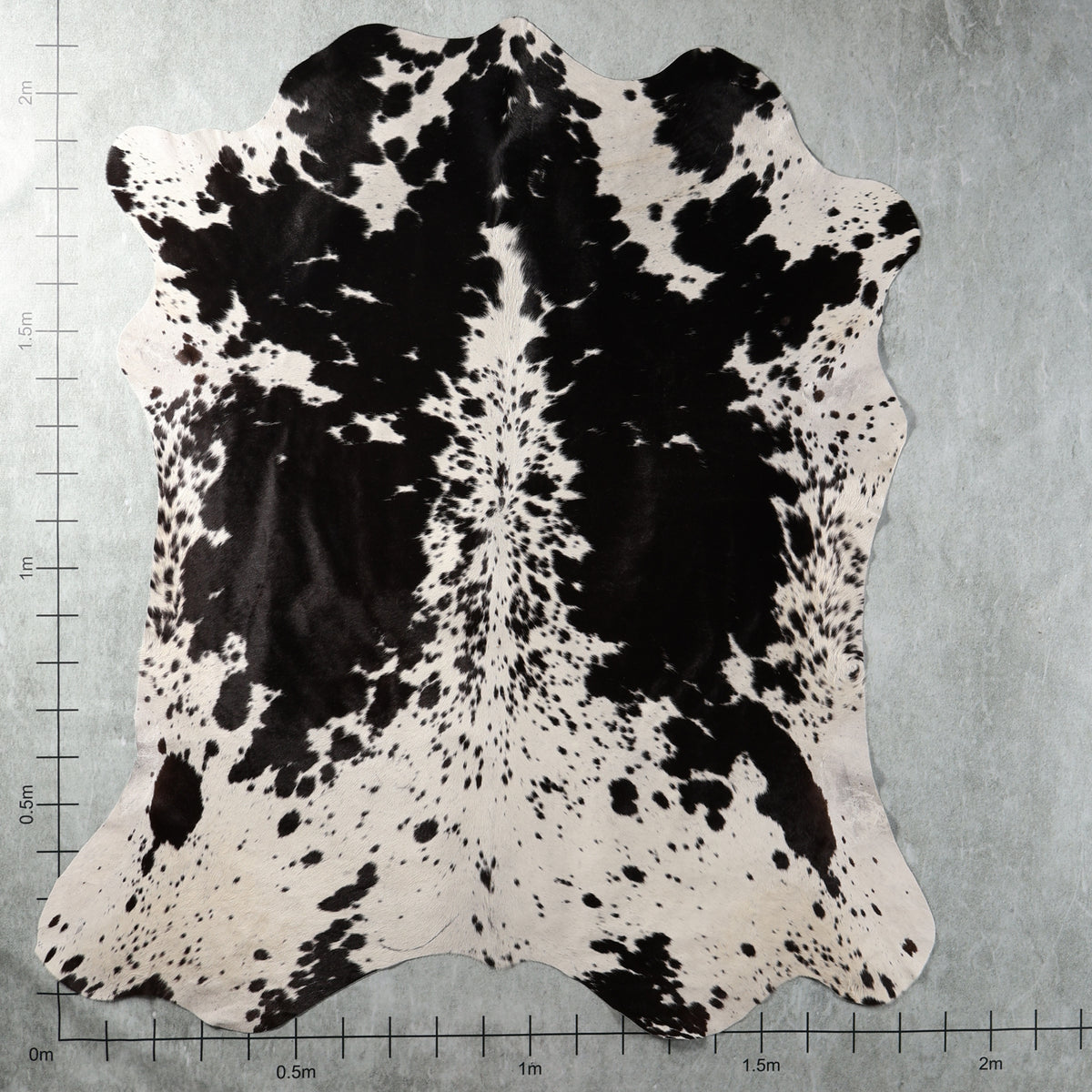 Premium Nguni Cowhide - Black & White Speckled | AAS8378 | 1.8m x 2.1m