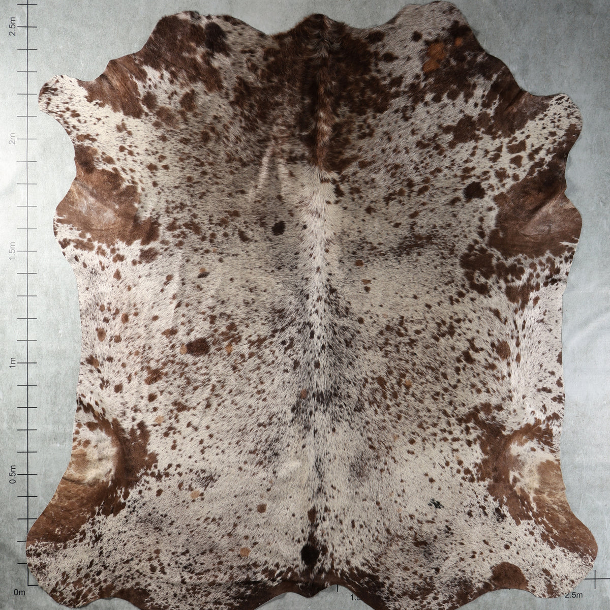 Premium Nguni Cowhide - Brown & Cream Speckled | AAS8380 | 2.5m x 2.7m