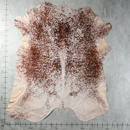 Premium Nguni Cowhide - Reddish Brown & White Fine Speckled | AAS8388 | 2.0m x 2.3m