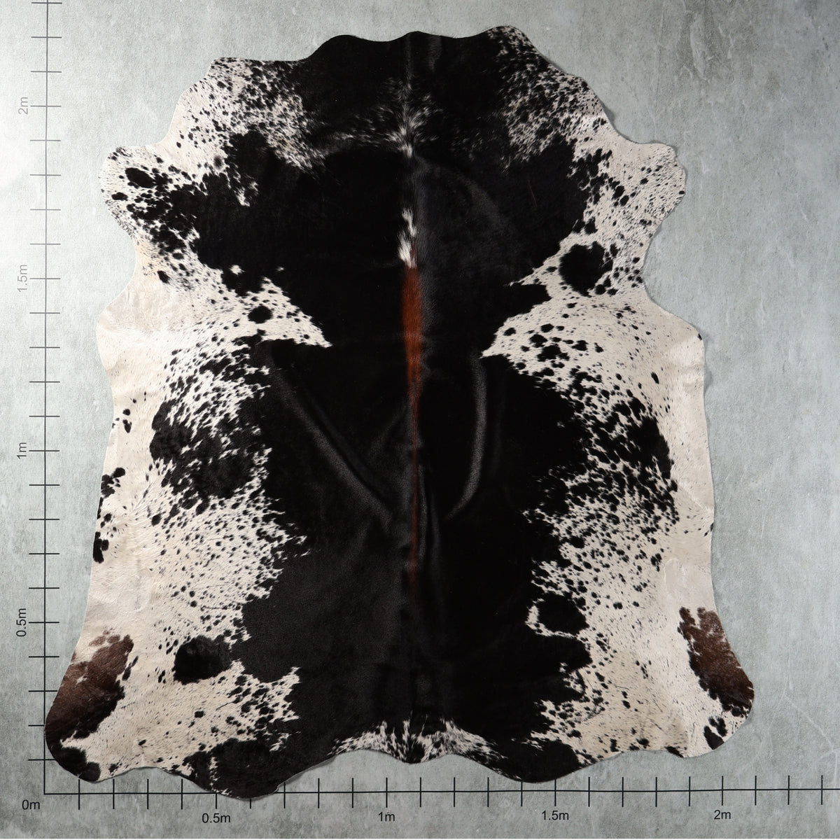 Premium Nguni Cowhide - Tri Colour Black & White Speckled | AAS8397 | 2.1m x 2.2m