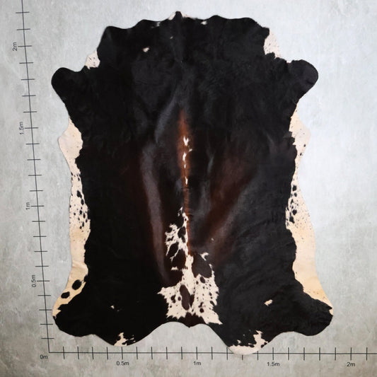 Select Nguni Hide - Tri Colour Chestnut Brown, Black & White | AGS7291 | 1.9m x 2.1m