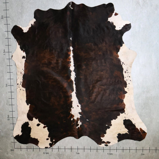 Select Nguni Hide - Brindle Dark Brown, Chestnut & White | AGS7301 | 2.0m x 2.1m