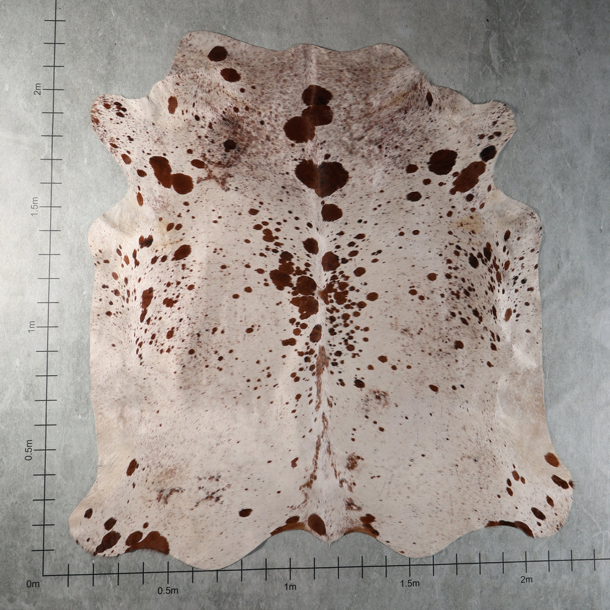 Select Nguni Cowhide - Cream & Reddish Brown Speckled | AGS7466 | 2.2m x 2.2m