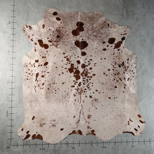 Select Nguni Cowhide - Cream & Reddish Brown Speckled | AGS7466 | 2.2m x 2.2m