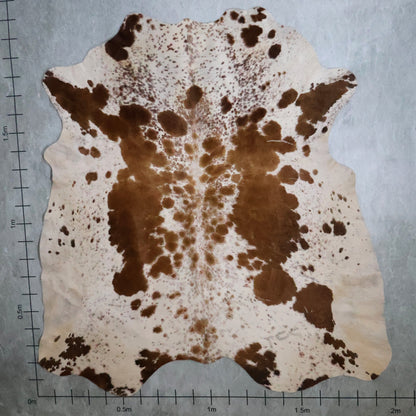 Standard Nguni Hide - Caramel Brown & White | BGD4854 | 2.0m x 2.1m