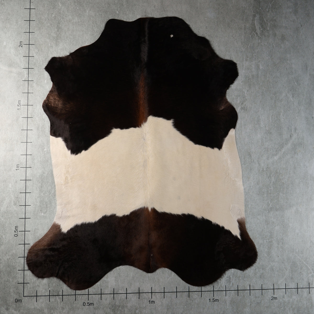 Standard Nguni Cowhide - Black, White & Dark Brown | BGD4957 | 1.9m x 2.1m
