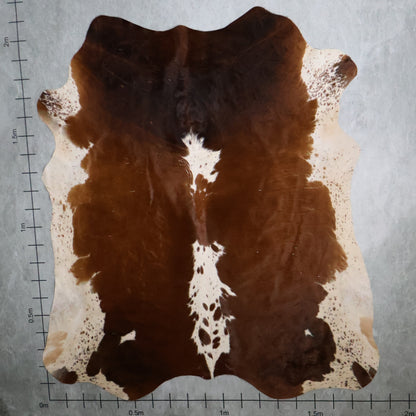 Standard Nguni Hide - Chestnut Brown  & White | BGS2661 | 1.8m x 2.1m