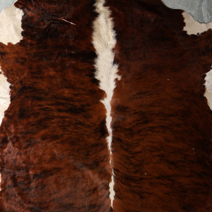 Select Nguni Hide - Dark Chestnut Brindle & White | AGS7424 | 2.2m x 2.3m