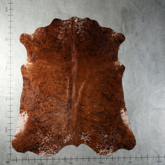 Premium Nguni Hide - Brindle Chestnut Brown Speckled | AAG5381 | 2.1m x 2.3m