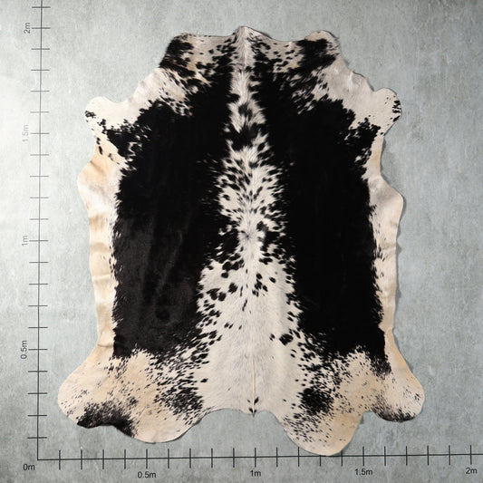 Black and white speckled genuine South African Nguni cowhide – BGS2733