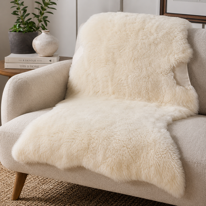 Premium Chrome White Sheepskin