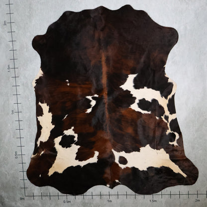 Tri-Colour Nguni Hide - Caramel Brown, Black & White | TRI2841 | 2.0m x 2.1m