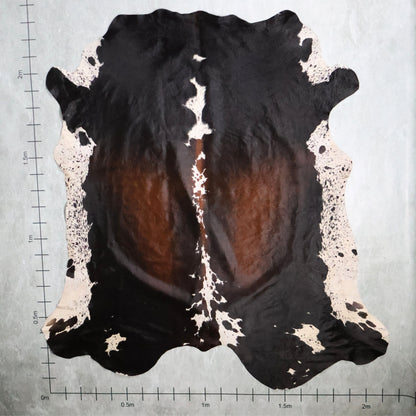 Tri-Colour Nguni Hide - Caramel Brown, Black & White | TRI2843 | 2.1m x 2.3m